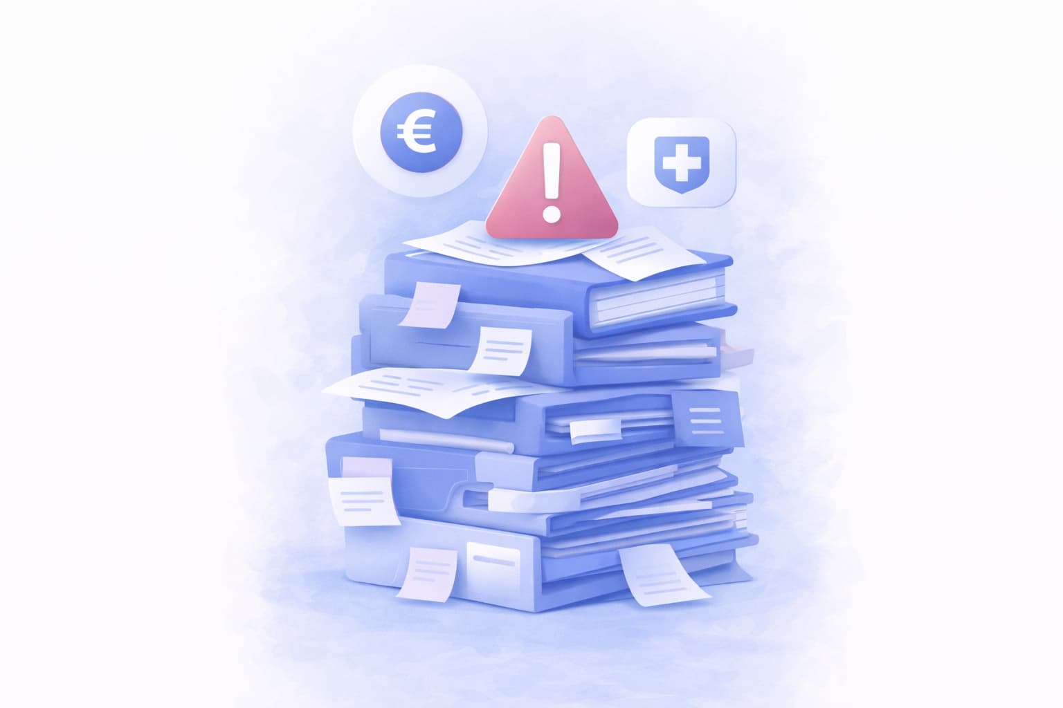 Stack of unstructured documents — typical PIF mistakes